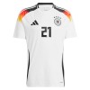 Camiseta de fútbol Alemania Gundogan 21 Primera Equipación Euro 2024 - Hombre